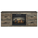  Signature Design by Ashley Trinell EW0446W8 TV Stand with Electric Fireplace IMAGE 2