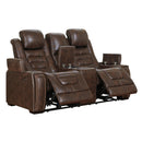 Signature Design by Ashley Game Zone 3850118C Power Reclining Loveseat w/ Console and ADJ Headrest IMAGE 2