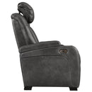 Signature Design by Ashley Turbulance 8500118C Power Reclining Loveseat w/ Console and ADJ Headrest IMAGE 3