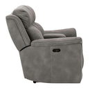 Signature Design by Ashley Next-Gen Durapella 5930118C PWR REC Loveseat w/ Console and ADJ Headrest IMAGE 4