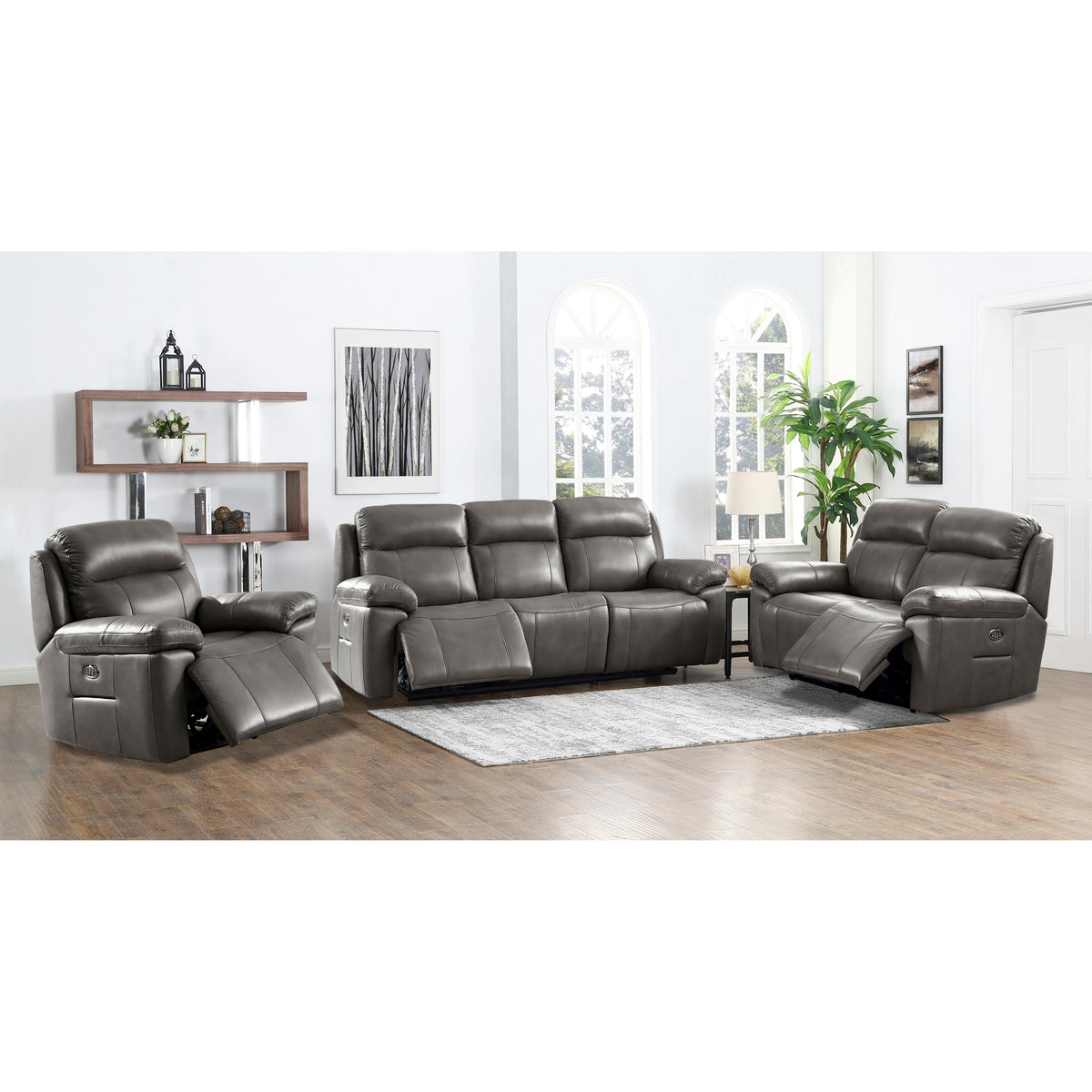 Amax Leather Sydney 6565-20P3Z-2131A Power Reclining Zero Grav. Lovese