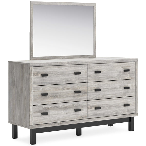 Signature Design by Ashley Vessalli 6-Drawer Dresser with Mirror B1036-231/B1036-36 IMAGE 1