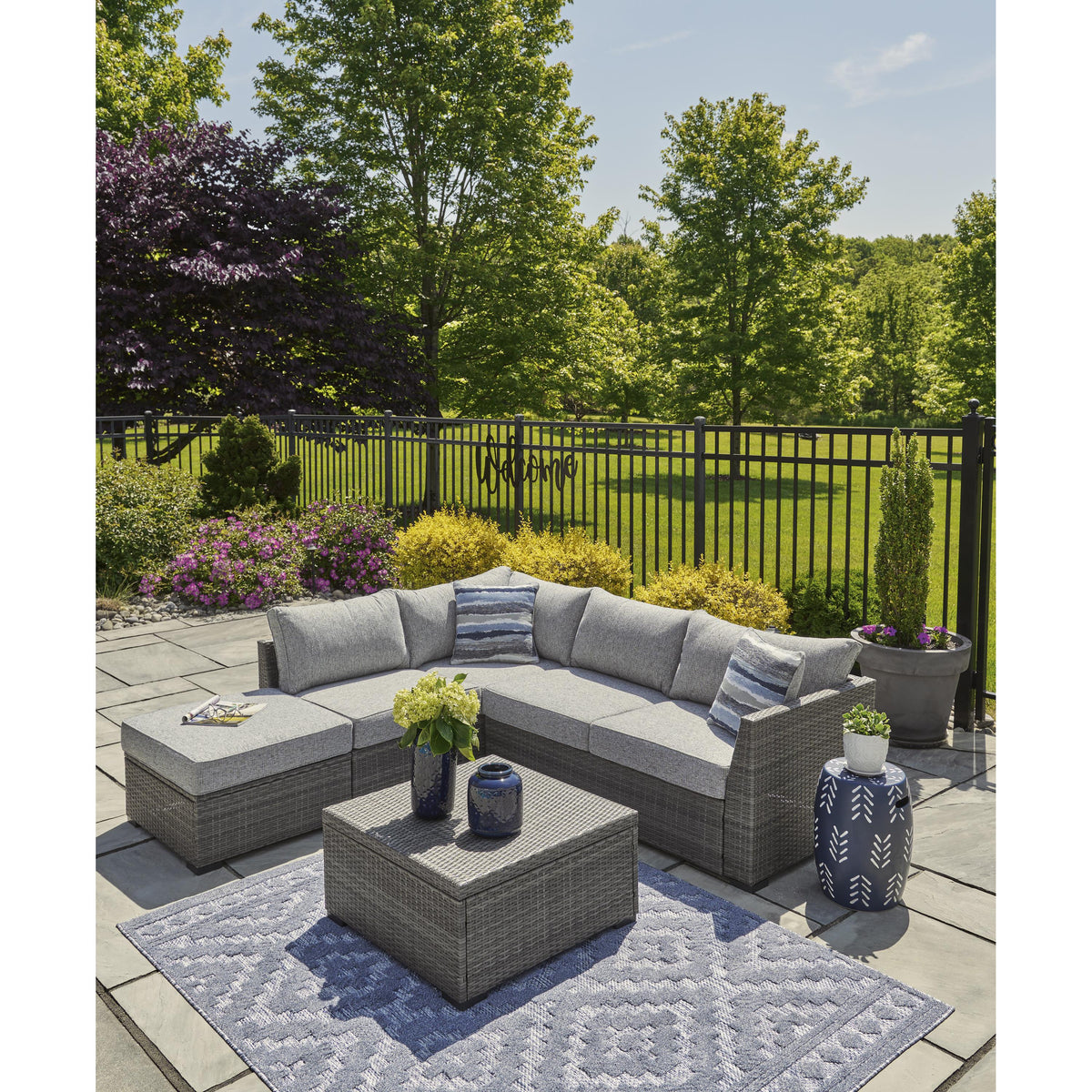 Signature Design by Ashley Petal Road P297-070 Loveseat Sectional/Otto