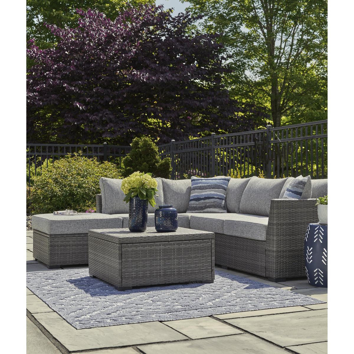 Signature Design by Ashley Petal Road P297-070 Loveseat Sectional/Otto