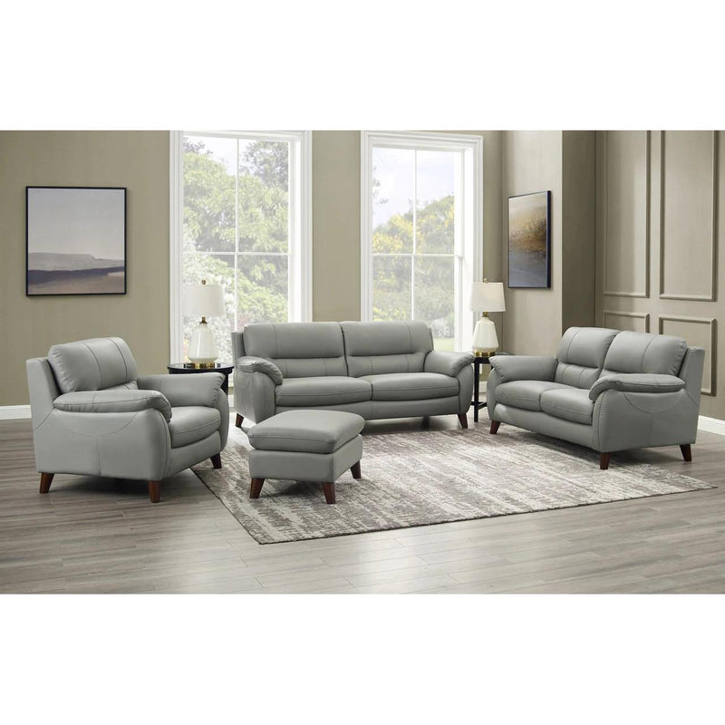Amax Leather Monroe 6828 Chair - Bedford Silver Grey IMAGE 2