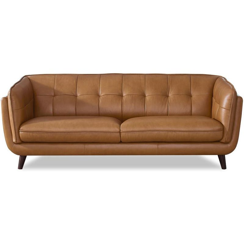 Amax Leather Seymour 6766 Sofa - Cognac IMAGE 1