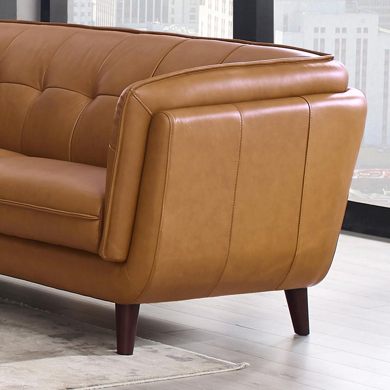 Amax Leather Seymour 6766 Sofa - Cognac IMAGE 2