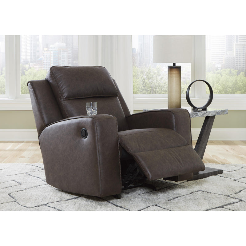 Signature Design by Ashley Lavenhorne Rocker Leather Look Recliner 6330625C IMAGE 8