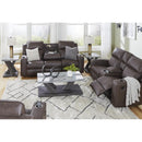 Signature Design by Ashley Lavenhorne 6330689C Reclining Sofa with Drop Down Table IMAGE 10