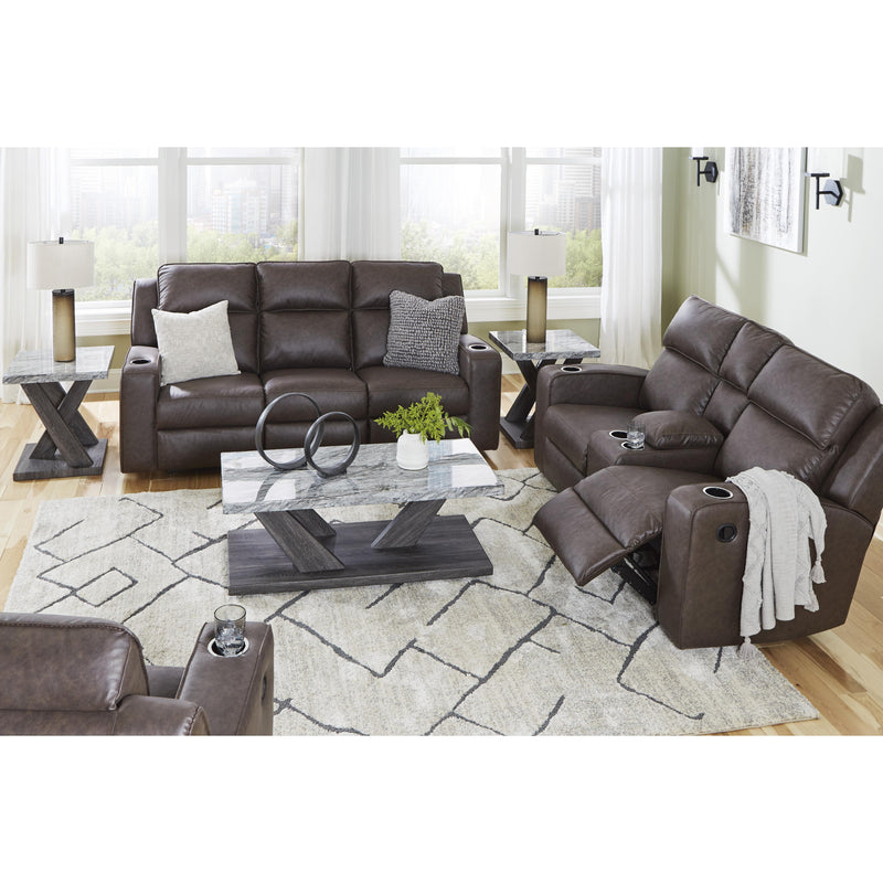 Signature Design by Ashley Lavenhorne 6330689C Reclining Sofa with Drop Down Table IMAGE 11