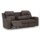 Signature Design by Ashley Lavenhorne 6330689C Reclining Sofa with Drop Down Table IMAGE 2