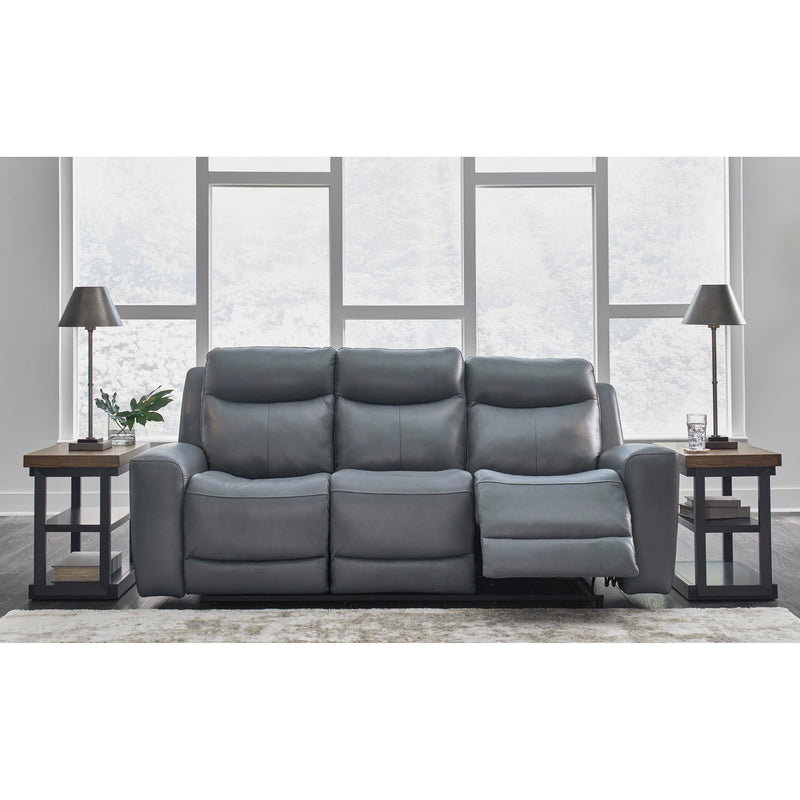 Signature Design by Ashley Mindanao Power Reclining Leather Match Sofa U5950415C IMAGE 7