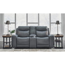 Signature Design by Ashley Mindanao U5950418C Power Reclining Loveseat with Console and Adjustable Headrest IMAGE 6
