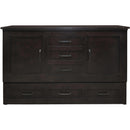 Cabinet Bed Beds Queen Harrison Queen Cabinet Bed - Shadow Black IMAGE 1