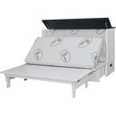 Cabinet Bed Beds Queen Barn Queen Cabinet Bed - White and Black IMAGE 6
