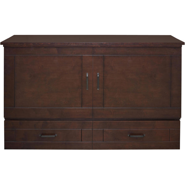Cabinet Bed Beds Queen Aztec Queen Cabinet Bed - Espresso IMAGE 1