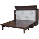 Cabinet Bed Beds Queen Aztec Queen Cabinet Bed - Espresso IMAGE 5