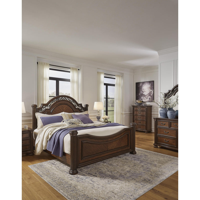 Signature Design by Ashley Lavinton Queen Poster Bed B764-50/B764-71/B764-97 IMAGE 8