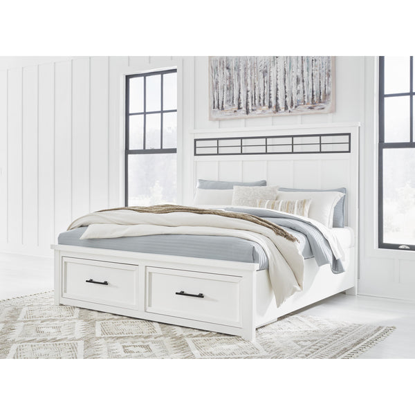 Signature Design by Ashley Ashbryn Queen Panel Bed with Storage B844-57/B844-54S/B844-97 IMAGE 1