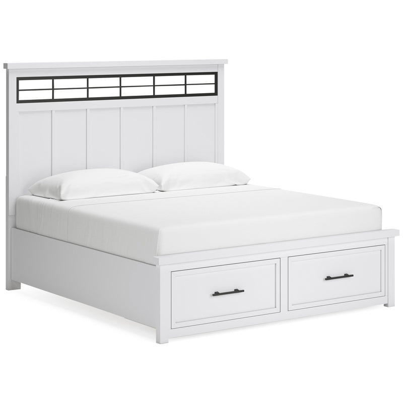 Signature Design by Ashley Ashbryn King Panel Bed with Storage B844-58/B844-56S/B844-97 IMAGE 1