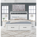 Benchcraft Ashbryn B844B5 California King Panel Storage Bed IMAGE 11