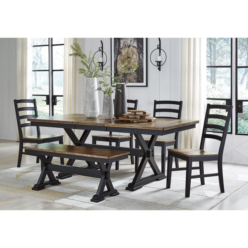 Signature Design by Ashley Wildenauer D634-35 Rectangular Dining Room Extension Table IMAGE 10