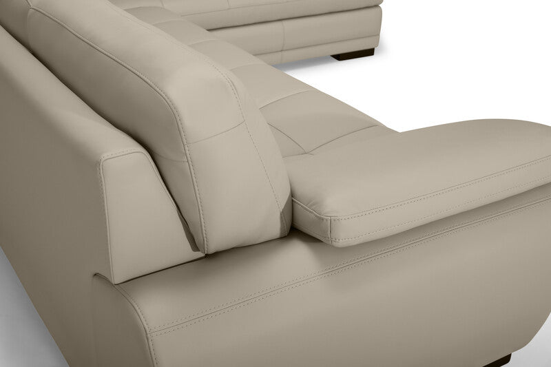 Palliser Miami Leather 2 pc Sectional 77319-12/77319-35-Bali Silk
