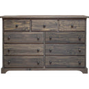 Mako Wood Furniture Polo 9-Drawer Dresser Polo 800-40-9 Dresser- Grey IMAGE 1