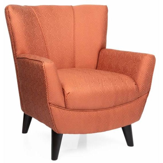  Decor-Rest Furniture 2114C-ZR Accent Chair - Rust IMAGE 1