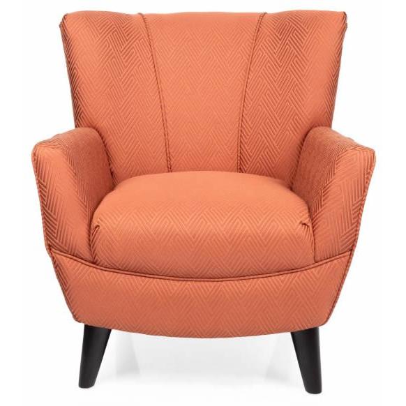  Decor-Rest Furniture 2114C-ZR Accent Chair - Rust IMAGE 2