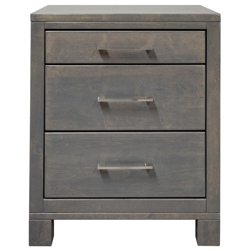 Mako Wood Furniture Delta 3-Drawer Nightstand M-8000-65 IMAGE 1