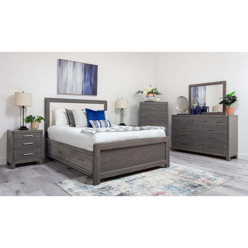 Mako Wood Furniture Delta 3-Drawer Nightstand M-8000-65 IMAGE 3