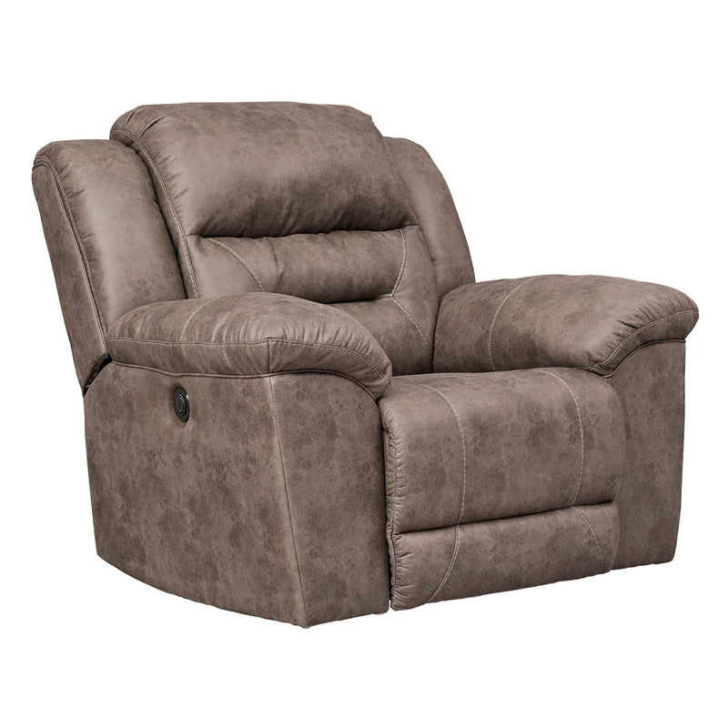 Signature Design by Ashley Stoneland Power Rocker Leather Look Recliner 3990598C IMAGE 2