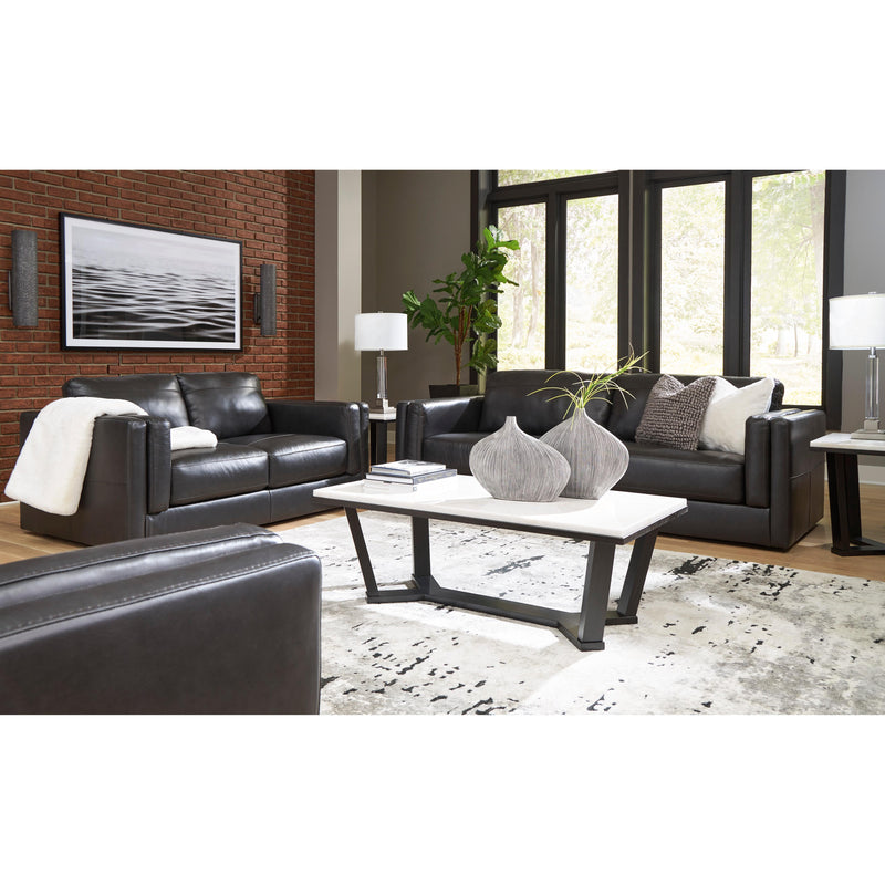 Signature Design by Ashley Amiata Stationary Leather Match Sofa 5740538C IMAGE 8