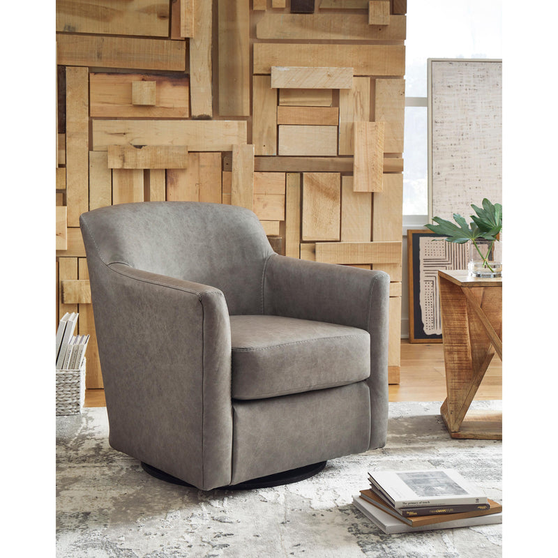 Signature Design by Ashley Bradney Swivel Leather Match Accent Chair A3000324C IMAGE 5