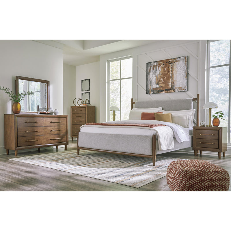 Signature Design by Ashley Lyncott Queen Upholstered Panel Bed B615-81/B615-97 IMAGE 11