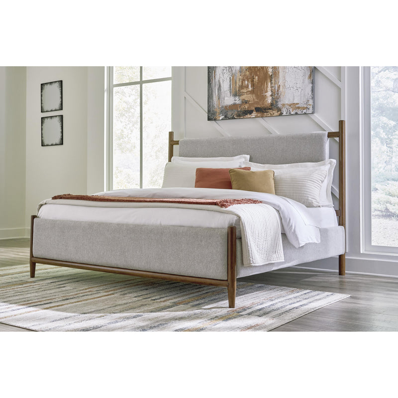 Signature Design by Ashley Lyncott Queen Upholstered Panel Bed B615-81/B615-97 IMAGE 4