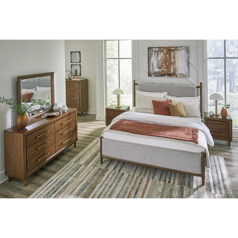 Signature Design by Ashley Lyncott Queen Upholstered Panel Bed B615-81/B615-97 IMAGE 7