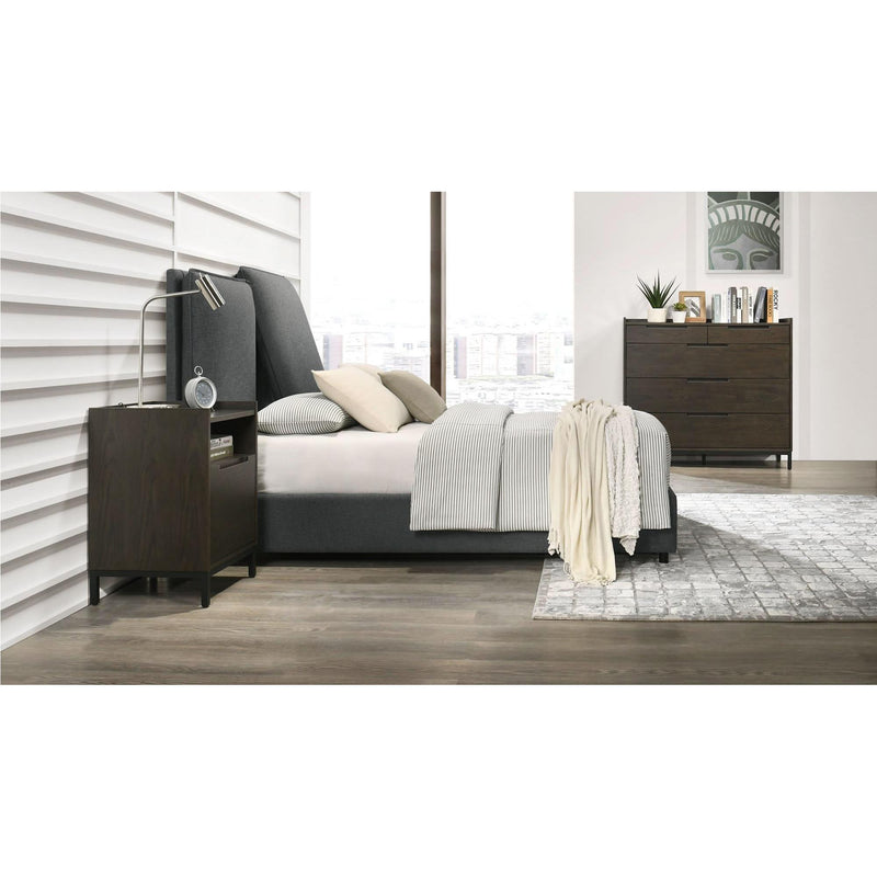 Donald Choi Alba King Upholstered Panel Bed 4010260-26R-002 IMAGE 3