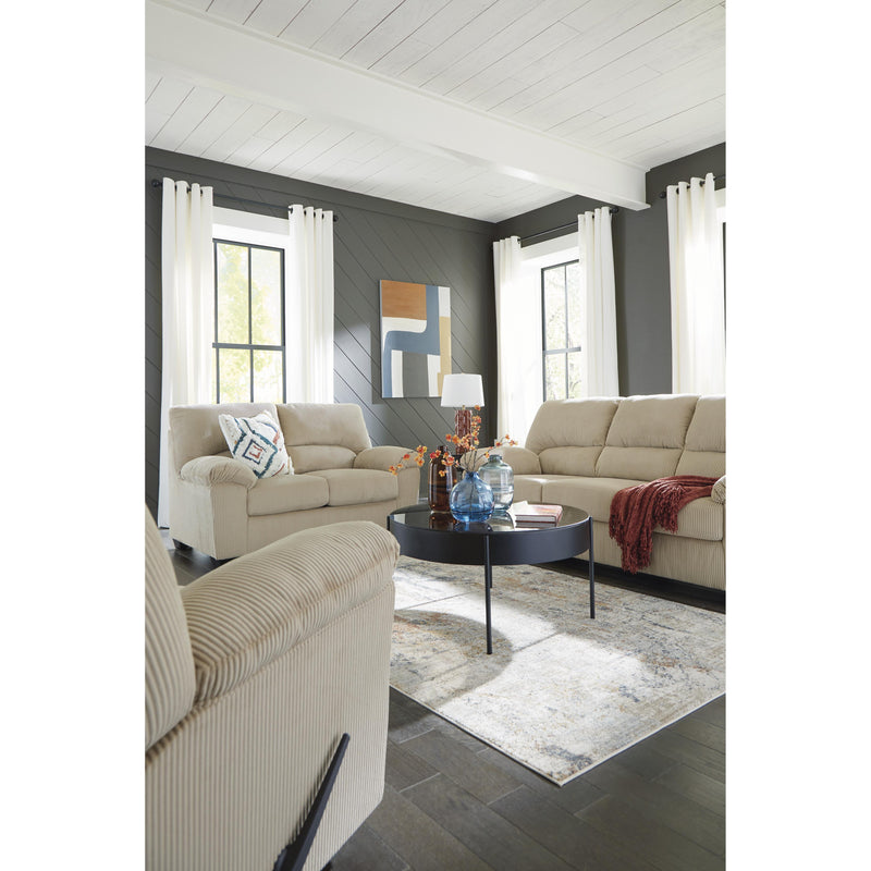 Signature Design by Ashley SimpleJoy Stationary Fabric Loveseat 2420335 IMAGE 9