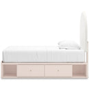 Signature Design by Ashley Wistenpine B1323B14 Twin Upholstered Panel Bed with Storage IMAGE 5