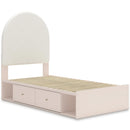 Signature Design by Ashley Wistenpine B1323B14 Twin Upholstered Panel Bed with Storage IMAGE 8