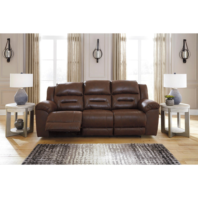 Signature Design by Ashley Stoneland Reclining Leather Look Sofa 3990488C IMAGE 4