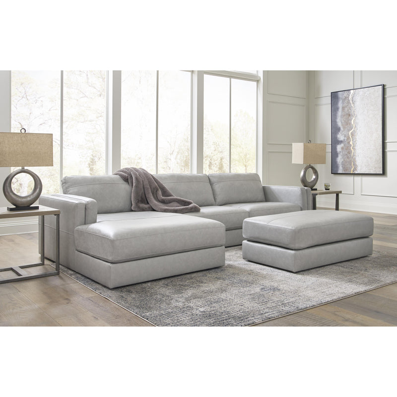 Signature Design by Ashley Amiata Leather Match Ottoman 5740408C IMAGE 9