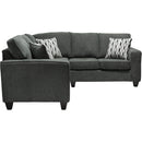  Minhas Furniture Delano Fabric Sectional 6818-CR-SEC IMAGE 2