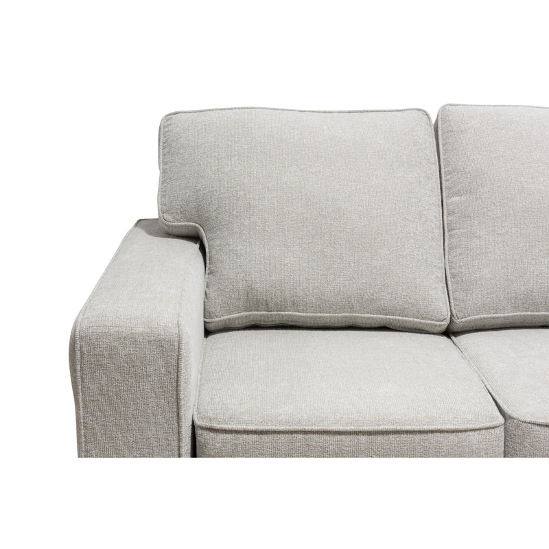 Minhas Furniture Stationary Fabric Sofa 8181 Sofa Light Ash IMAGE 3