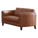 Amax Leather Pacer 6720-20-2362A Loveseat - Nutmeg IMAGE 1
