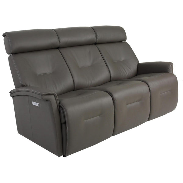 Fjords of Norway Rome Power Reclining Leather Sofa Rome Power Reclining Sofa - Graphite IMAGE 1