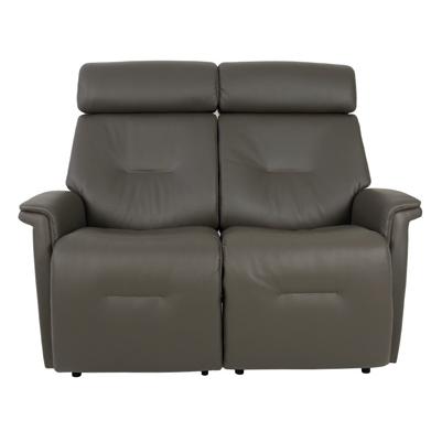 Fjords of Norway Rome Power Reclining Leather Loveseat Rome Power Reclining Loveseat - Graphite IMAGE 2