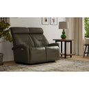 Fjords of Norway Rome Power Reclining Leather Loveseat Rome Power Reclining Loveseat - Graphite IMAGE 3